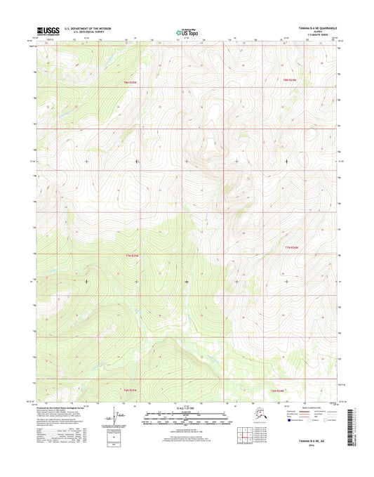 Tanana B-6 NE Alaska US Topo Map Image