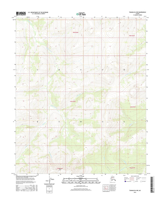 Tanana B-6 NW Alaska US Topo Map Image