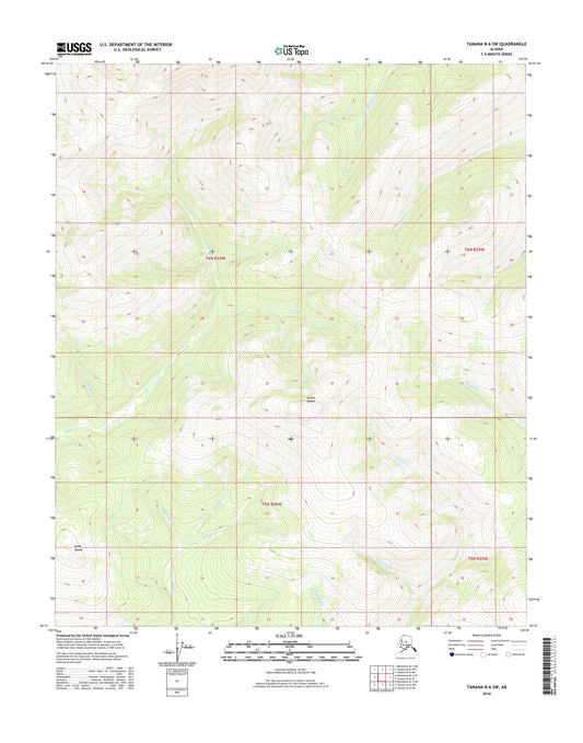 Tanana B-6 SW Alaska US Topo Map Image