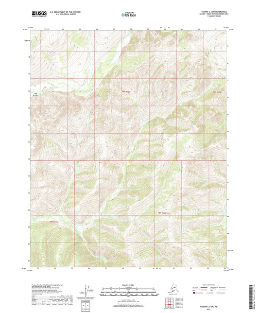 Tanana C-2 SW Alaska US Topo Map Image