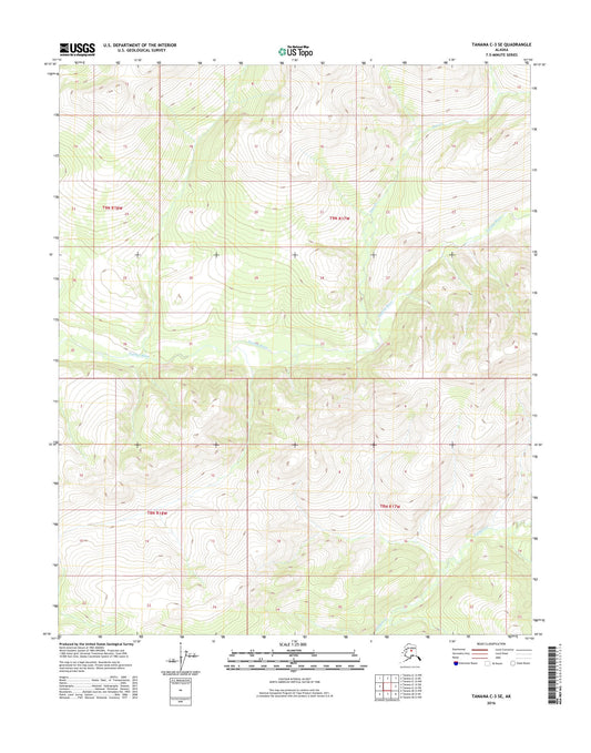 Tanana C-3 SE Alaska US Topo Map Image