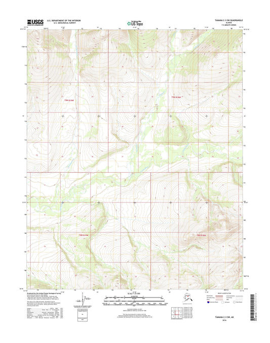 Tanana C-3 SW Alaska US Topo Map Image