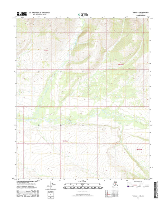 Tanana C-4 SE Alaska US Topo Map Image