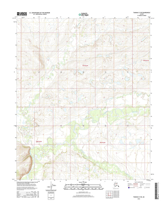 Tanana C-5 SE Alaska US Topo Map Image