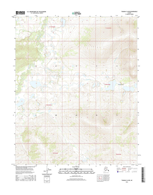 Tanana C-6 NW Alaska US Topo Map Image