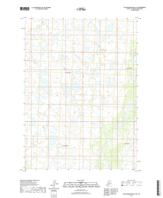 Taylor Mountains A-2 SE Alaska US Topo Map Image