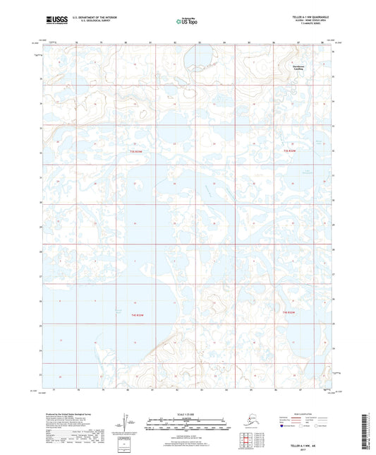 Teller A-1 NW Alaska US Topo Map Image