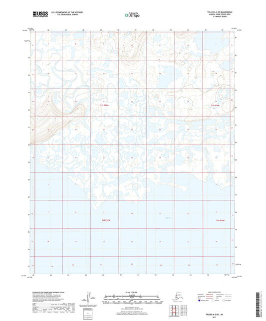 Teller A-2 NE Alaska US Topo Map Image