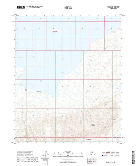 Teller A-2 SE Alaska US Topo Map Image