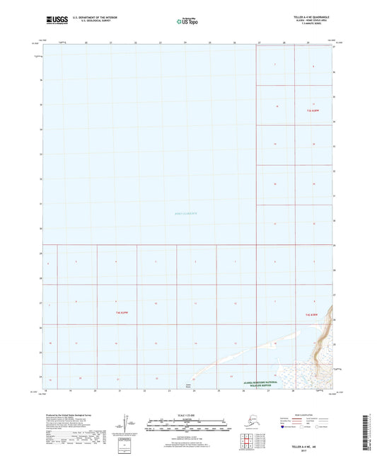 Teller A-4 NE Alaska US Topo Map Image