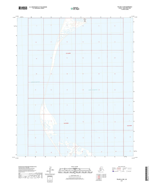 Teller A-4 NW Alaska US Topo Map Image