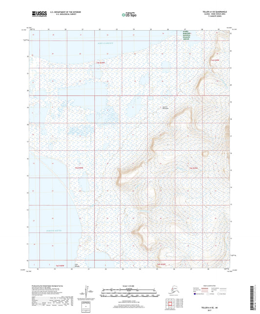 Teller A-4 SE Alaska US Topo Map Image