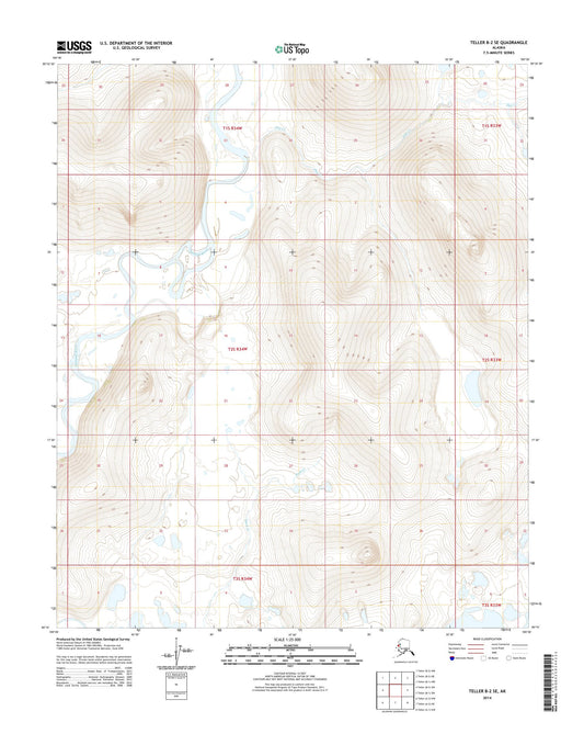 Teller B-2 SE Alaska US Topo Map Image