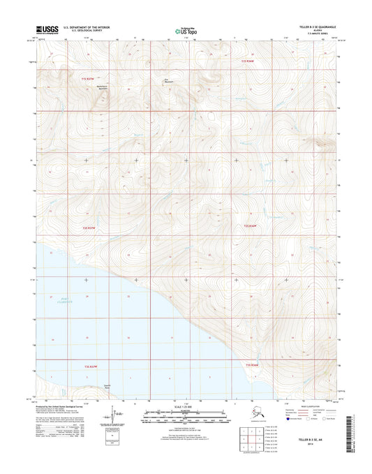 Teller B-3 SE Alaska US Topo Map Image