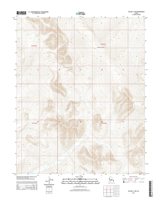 Teller C-1 NW Alaska US Topo Map Image
