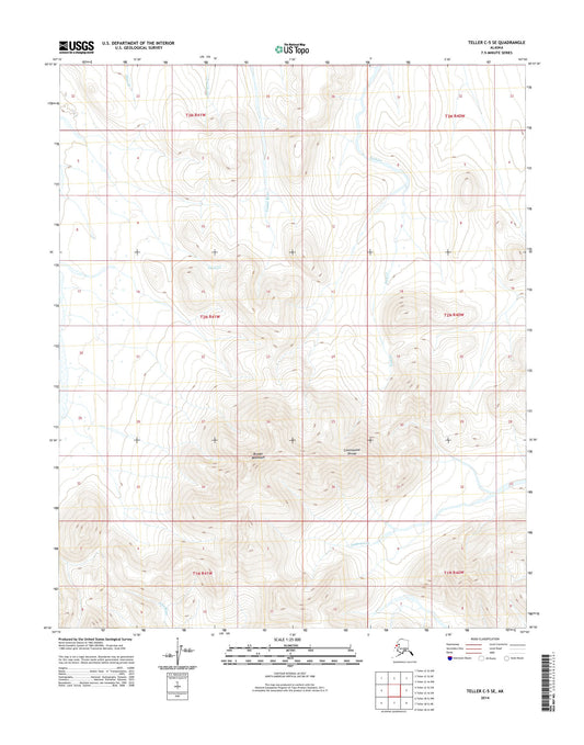 Teller C-5 SE Alaska US Topo Map Image
