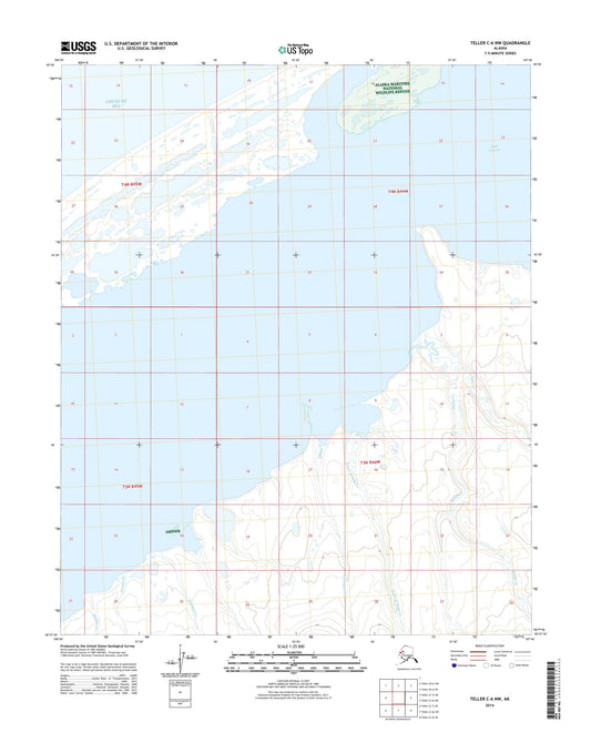 Teller C-6 NW Alaska US Topo Map Image
