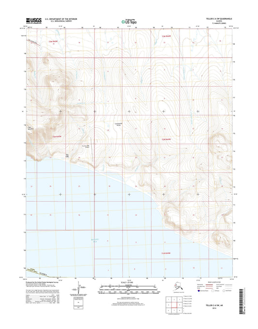 Teller C-6 SW Alaska US Topo Map Image