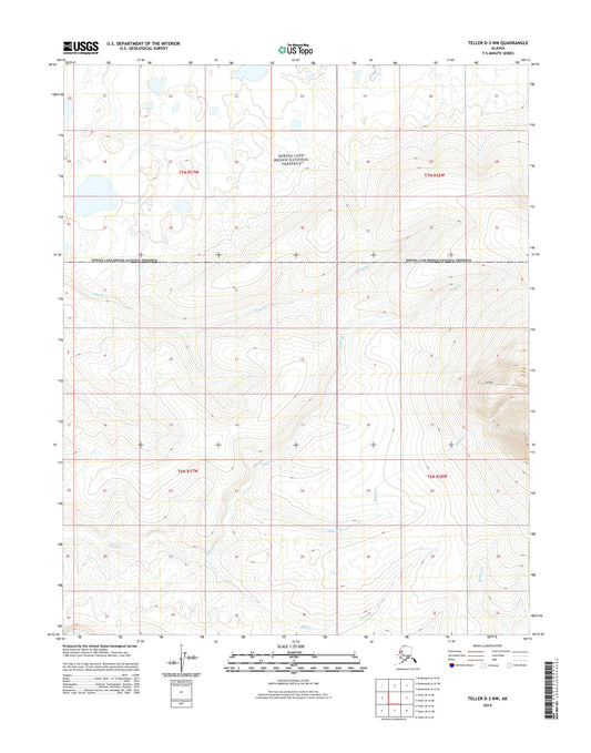 Teller D-3 NW Alaska US Topo Map Image
