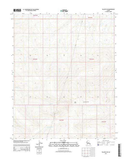 Teller D-3 SE Alaska US Topo Map Image