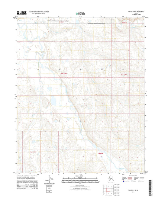 Teller D-4 SE Alaska US Topo Map Image