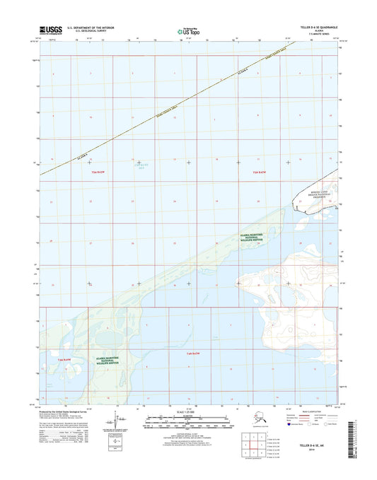 Teller D-6 SE Alaska US Topo Map Image