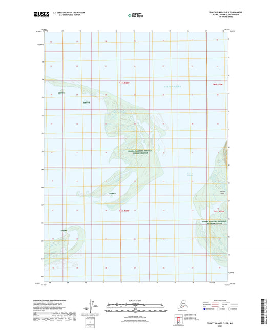 Trinity Islands C-2 SE Alaska US Topo Map Image