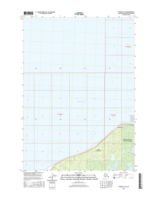 Tyonek A-2 SE Alaska US Topo Map Image