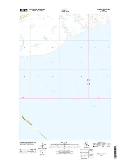 Tyonek A-3 NE Alaska US Topo Map Image