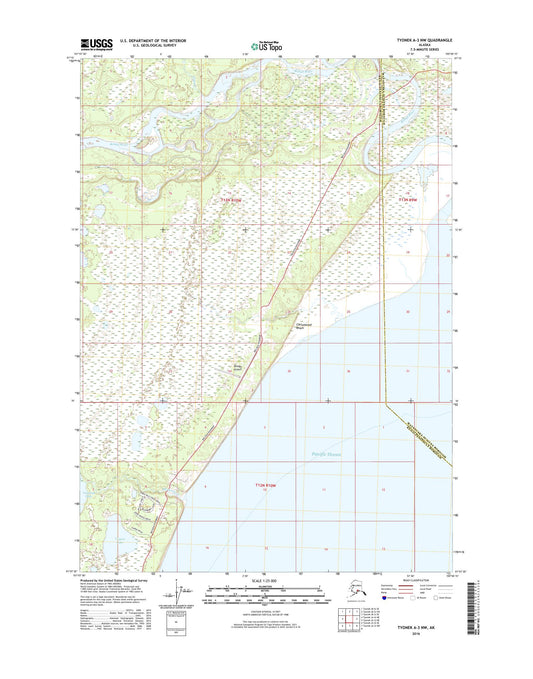 Tyonek A-3 NW Alaska US Topo Map Image