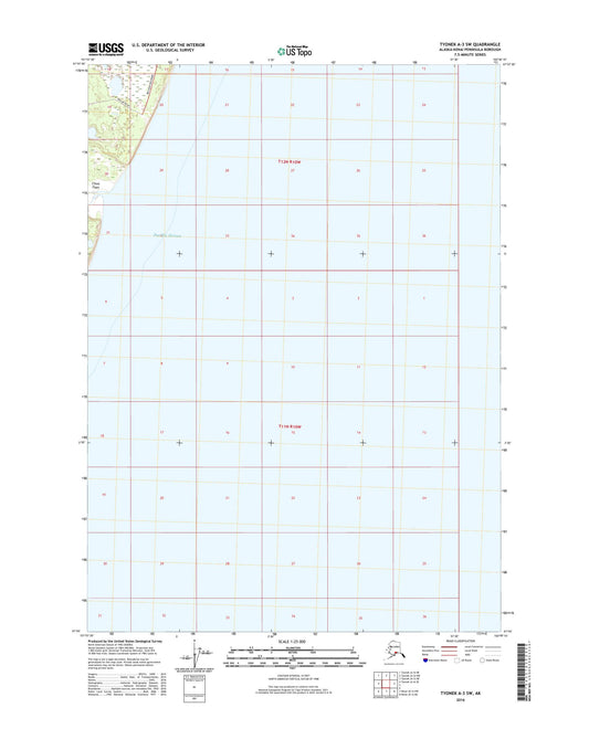 Tyonek A-3 SW Alaska US Topo Map Image