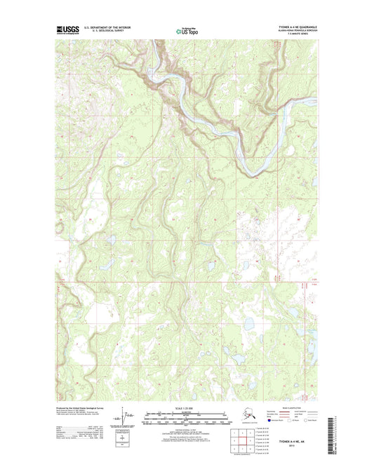 Tyonek A-4 NE Alaska US Topo Map Image