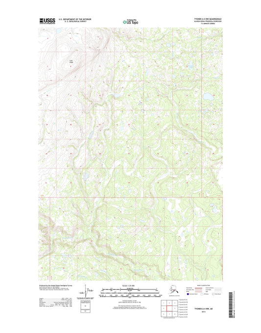 Tyonek A-4 NW Alaska US Topo Map Image