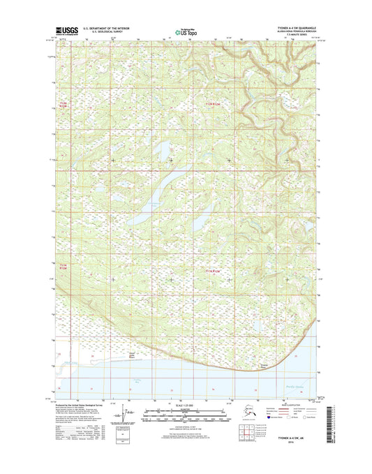 Tyonek A-4 SW Alaska US Topo Map Image