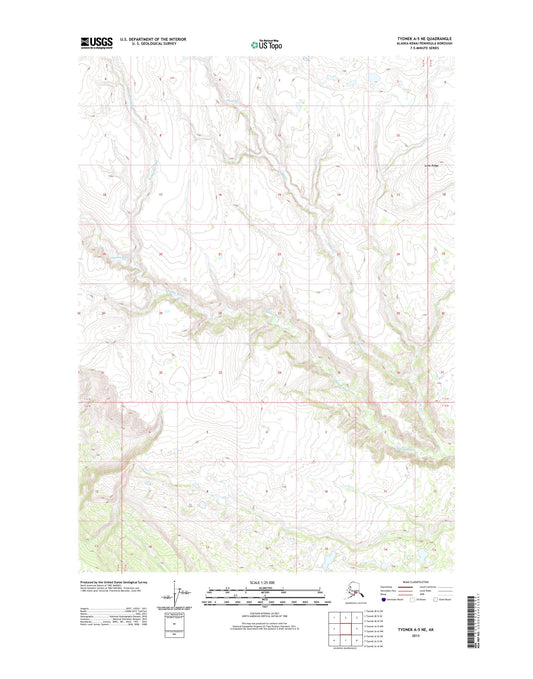 Tyonek A-5 NE Alaska US Topo Map Image