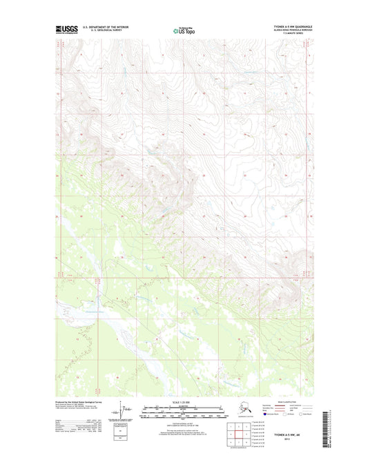Tyonek A-5 NW Alaska US Topo Map Image