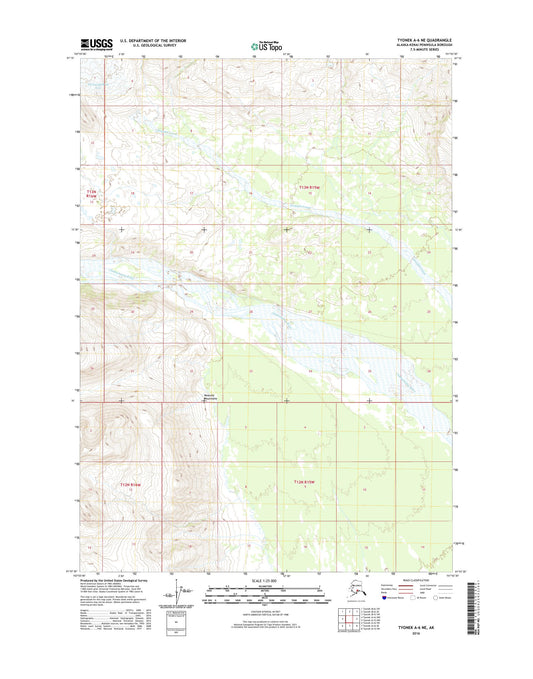 Tyonek A-6 NE Alaska US Topo Map Image