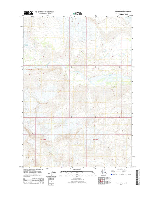 Tyonek A-6 NW Alaska US Topo Map Image
