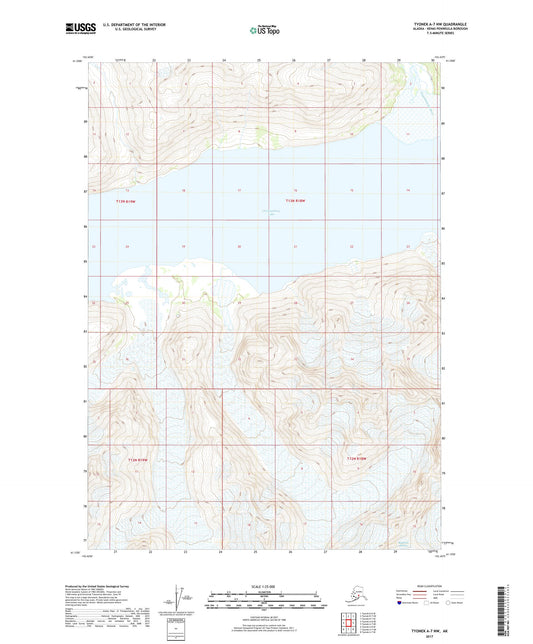 Tyonek A-7 NW Alaska US Topo Map Image