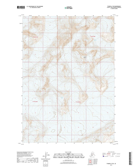 Tyonek A-7 SW Alaska US Topo Map Image