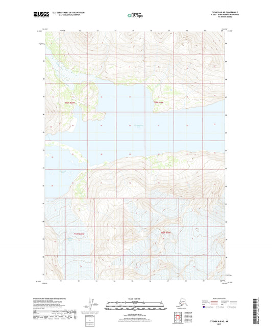 Tyonek A-8 NE Alaska US Topo Map Image