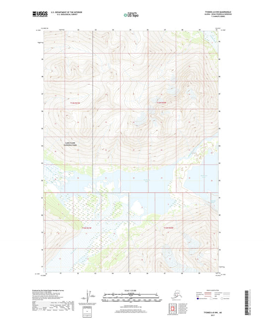 Tyonek A-8 NW Alaska US Topo Map Image