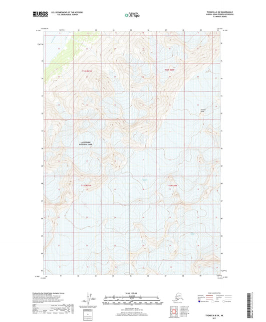 Tyonek A-8 SW Alaska US Topo Map Image