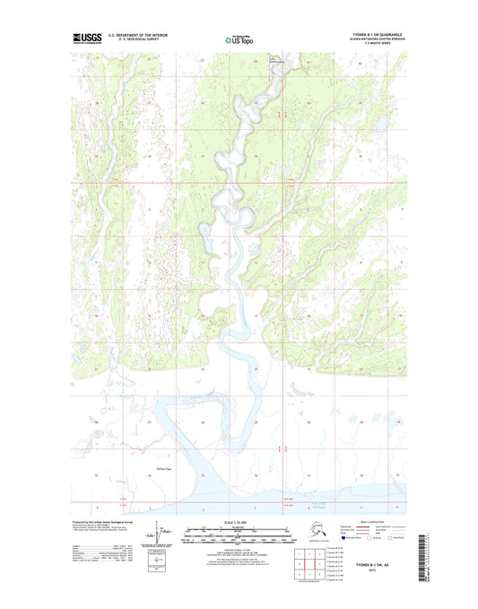 Tyonek B-1 SW Alaska US Topo Map Image