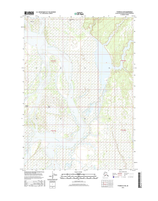 Tyonek B-2 NE Alaska US Topo Map Image