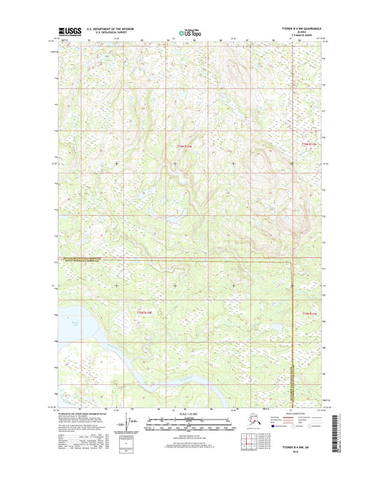 Tyonek B-4 NW Alaska US Topo Map Image
