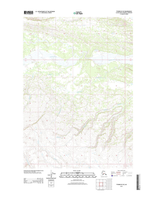 Tyonek B-5 SE Alaska US Topo Map Image