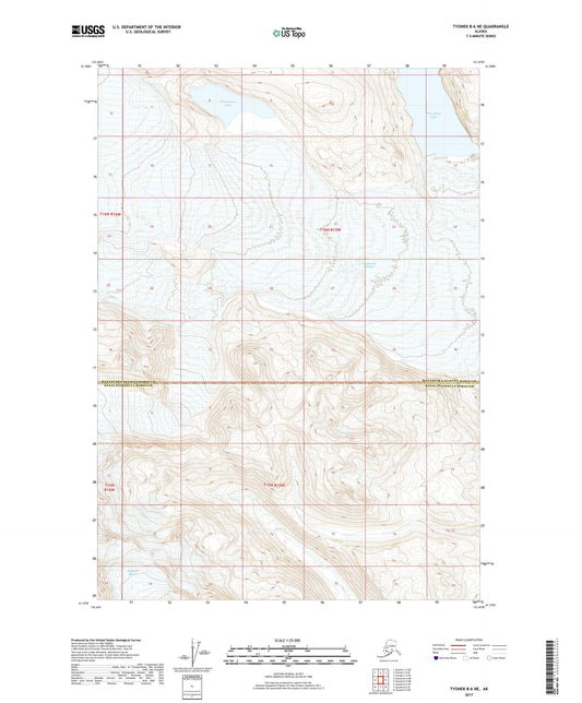 Tyonek B-6 NE Alaska US Topo Map Image