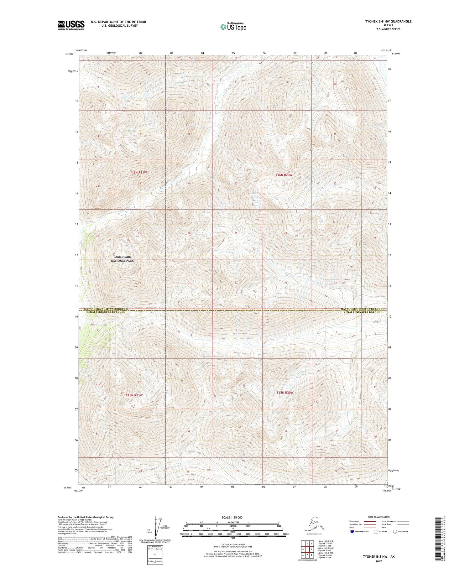 Tyonek B-8 NW Alaska US Topo Map Image