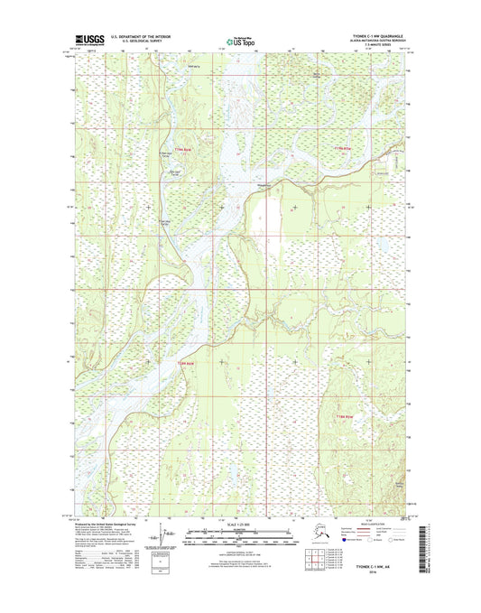 Tyonek C-1 NW Alaska US Topo Map Image